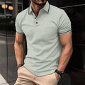Men's Polo Shirt with Contrast Collar Trim
