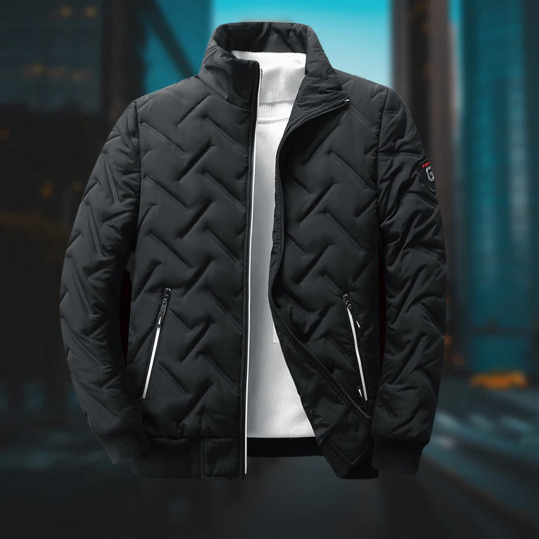 Men's Quilted Jacket for Autumn Winter Outdoor Wear