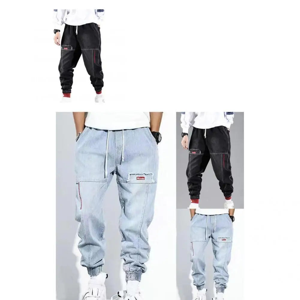 Men's Relaxed Cargo Jeans for Everyday Autumn Wear