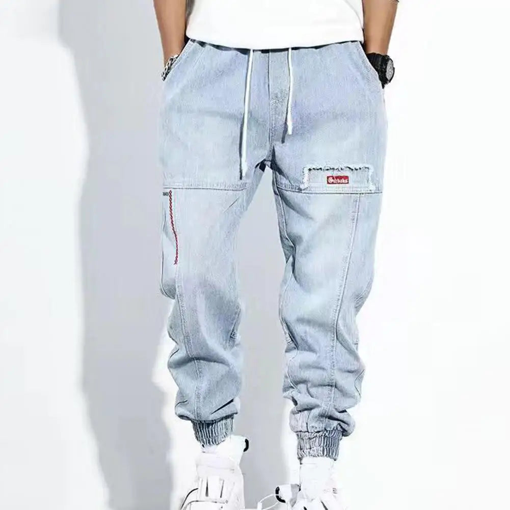 Men's Relaxed Cargo Jeans for Everyday Autumn Wear