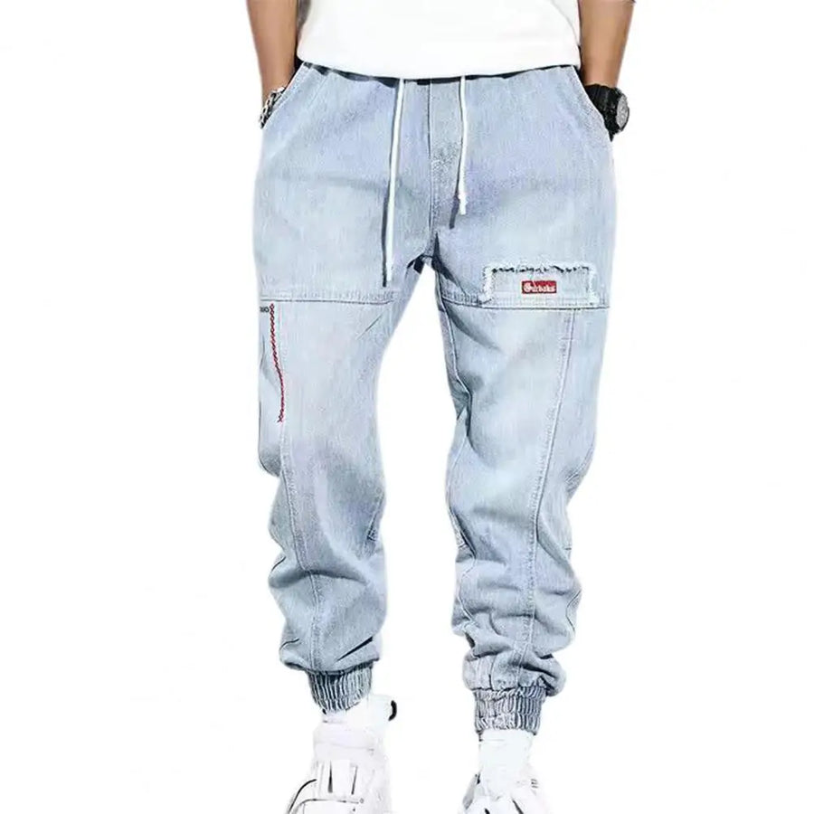 Men's Relaxed Cargo Jeans for Everyday Autumn Wear