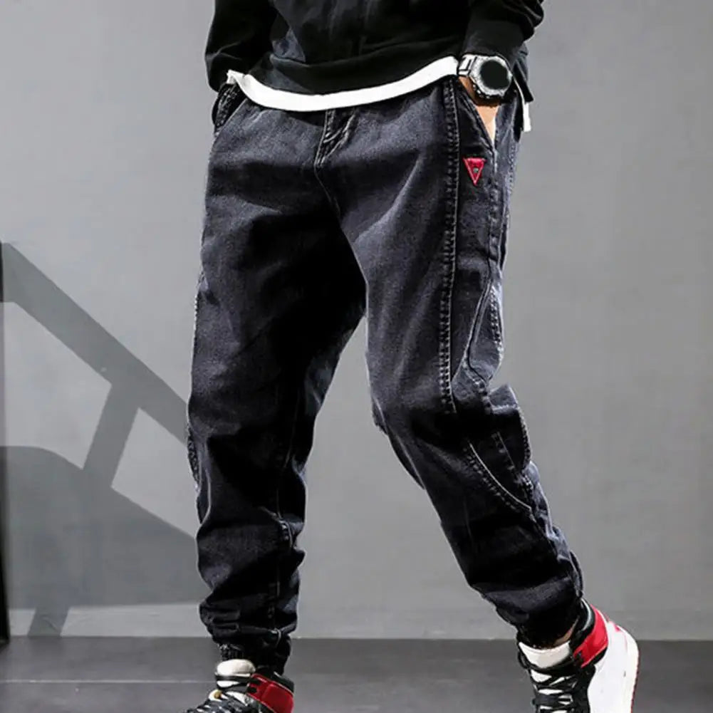 Men's Relaxed Cargo Jeans for Everyday Autumn Wear