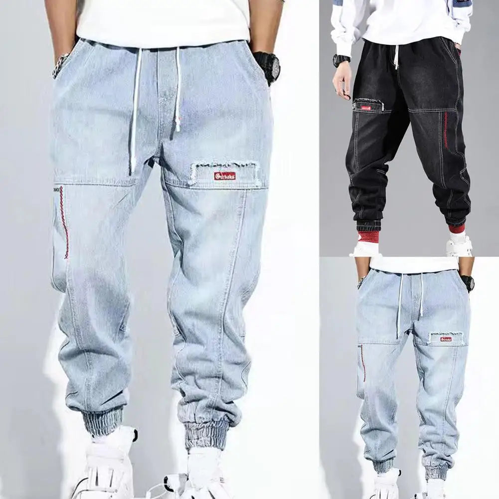 Men's Relaxed Cargo Jeans for Everyday Autumn Wear