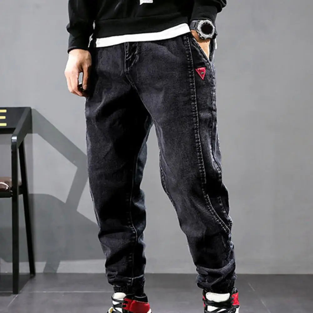 Men's Relaxed Cargo Jeans for Everyday Autumn Wear