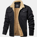 Men's Sherpa Collar Denim Jacket for Autumn Winter