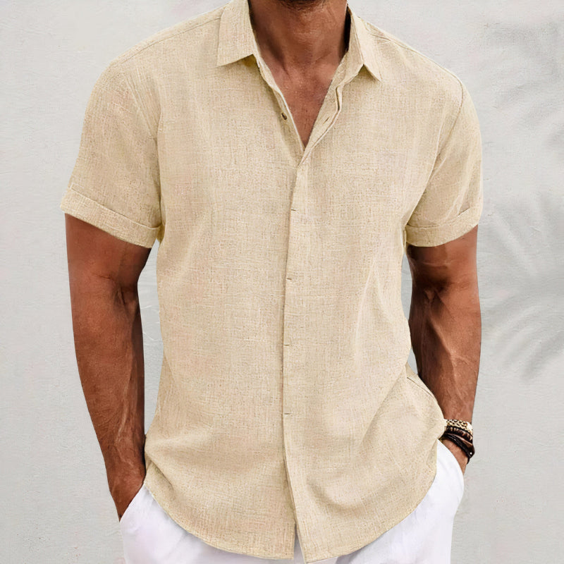 Men's Shirt for Relaxed Warm Season Occasions