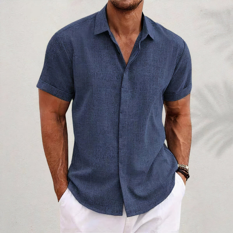 Men's Shirt for Relaxed Warm Season Occasions