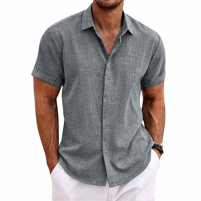 Men's Shirt for Relaxed Warm Season Occasions