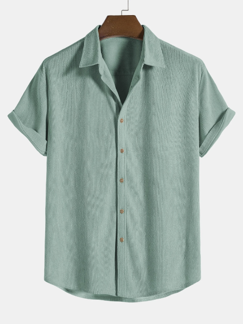 Men's Short Sleeve Shirt and Shorts Set