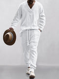 Men's Sweater and Trousers Set for Cooler Days