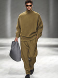 Men's Turtleneck Sweater And Trousers Set