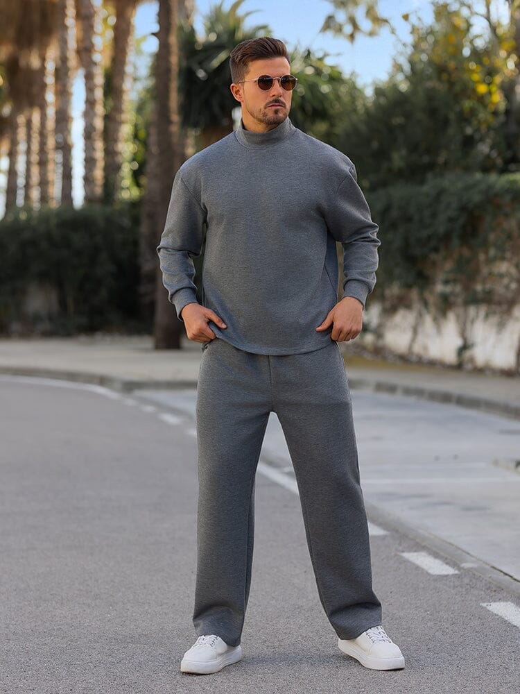 Men's Turtleneck Sweater And Trousers Set