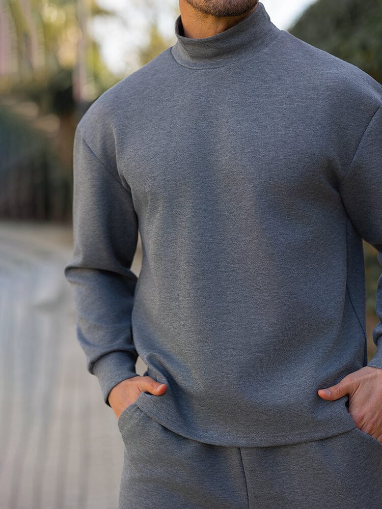 Men's Turtleneck Sweater And Trousers Set