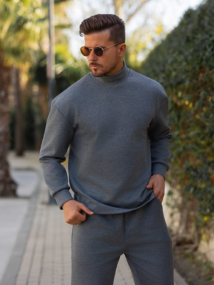 Men's Turtleneck Sweater And Trousers Set