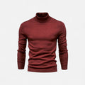 Men's Turtleneck Sweater for Cooler Season Wear