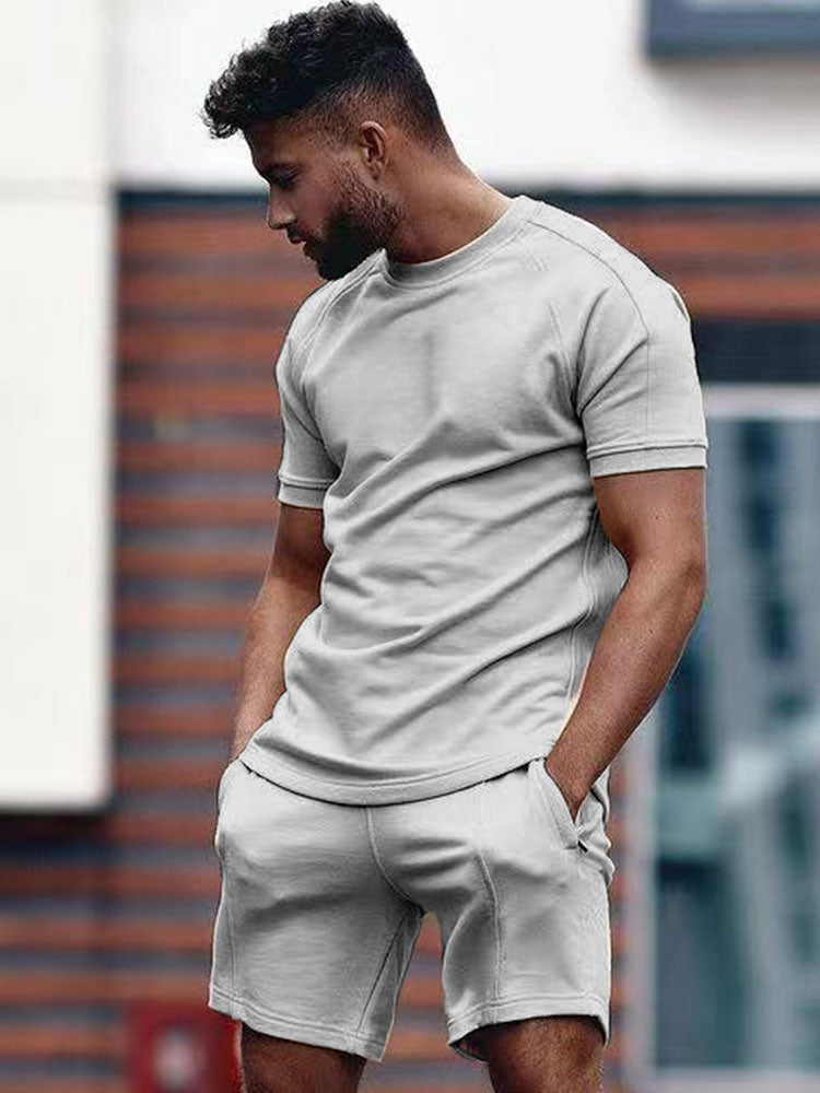 Men's Two-Piece Set for Relaxed Summer Everyday Wear