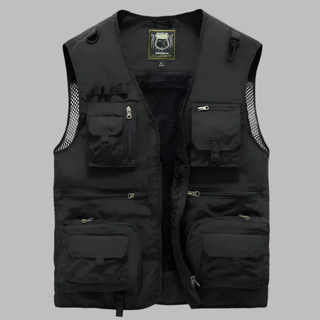 Men's Utility Vest for Outdoor Spring Summer Wear