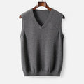 Men's V-Neck Sweater Vest for Autumn Wear