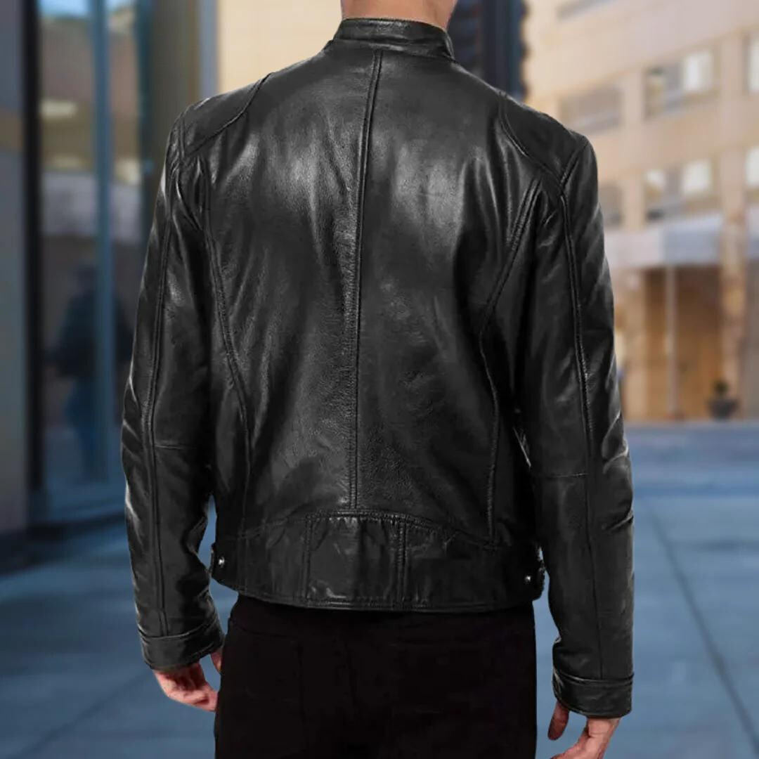 Men's Zip Front Jacket for Autumn Winter Wear