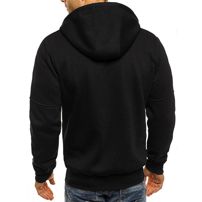 Men's full zip hoodie with relaxed fit – view 2
