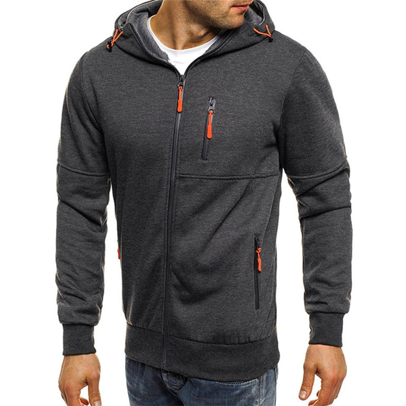Men's full zip hoodie with relaxed fit – view 4