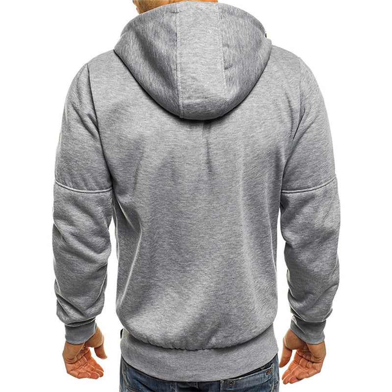 Men's full zip hoodie with relaxed fit – view 8