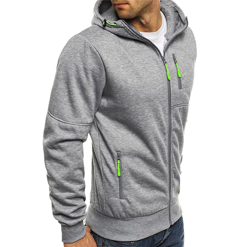 Men's full zip hoodie with relaxed fit – view 9