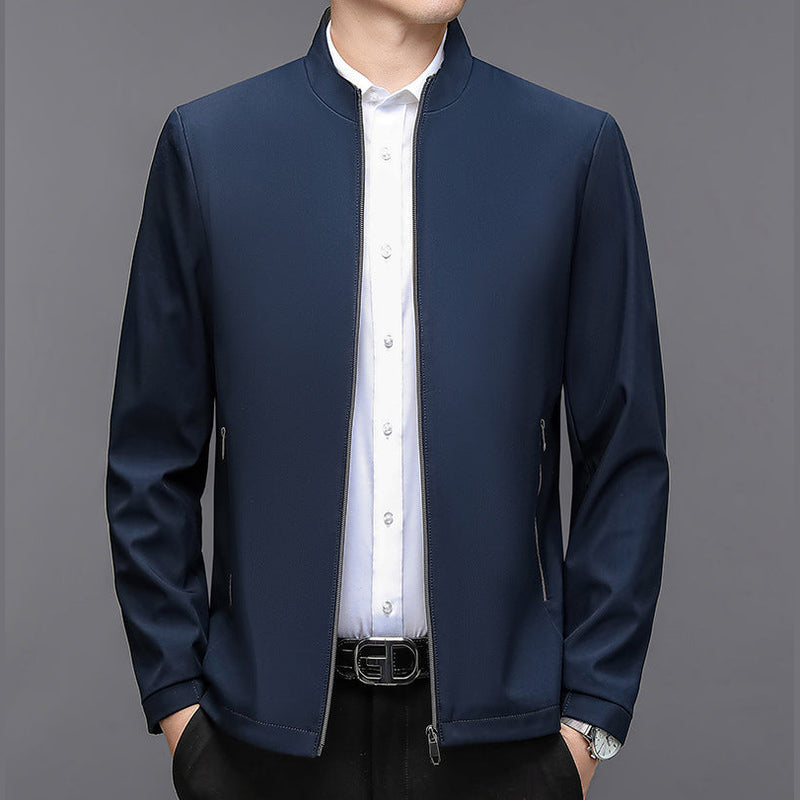 Men's lightweight zip jacket in dark blue