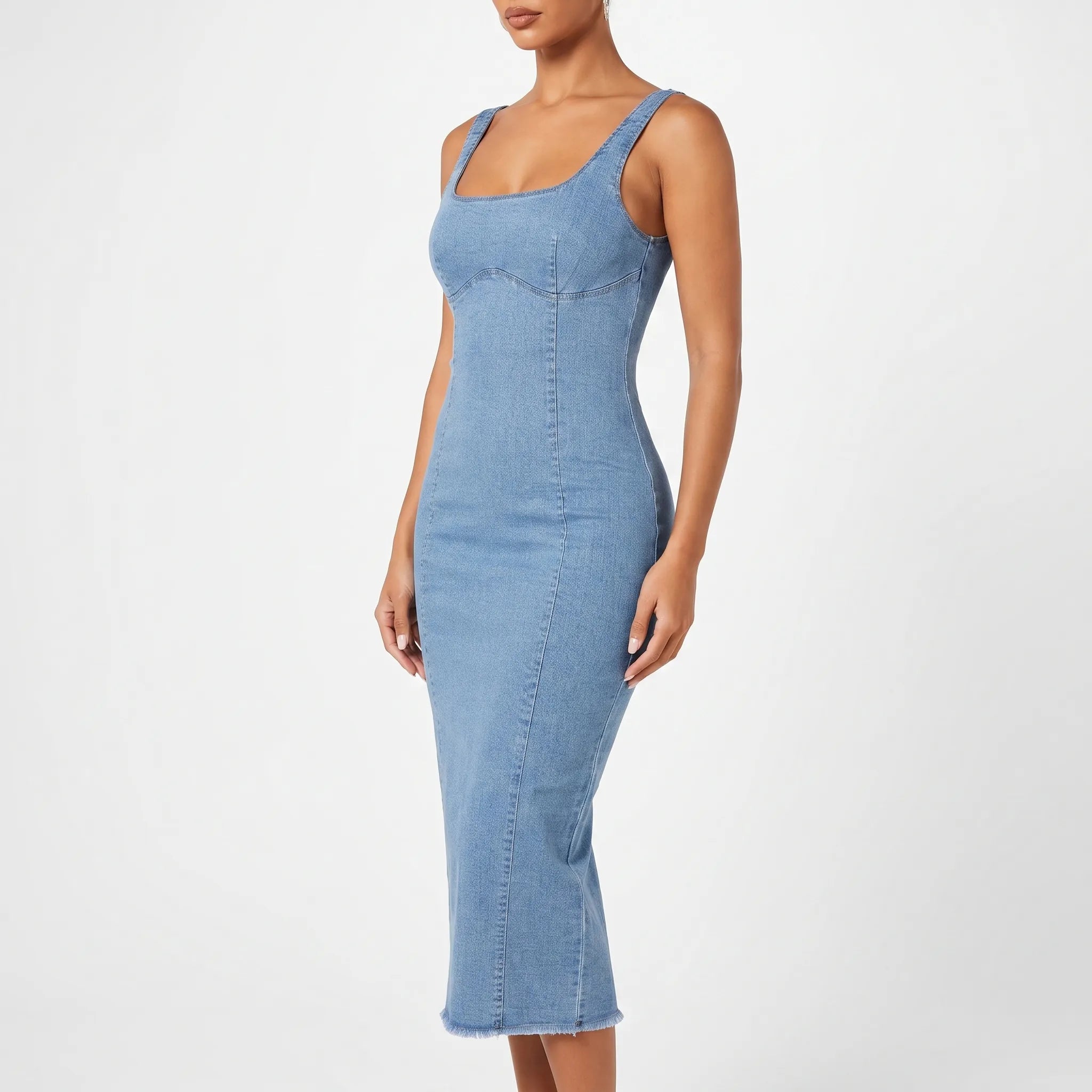 Novari - Sleeveless Bodycon Midi Dress