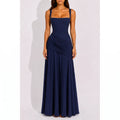 Solara - Formal Ruched Maxi Dress