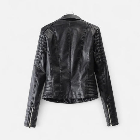 Women's Biker Jacket for Autumn Winter Styling