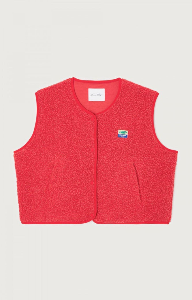 Women's Button Front Vest for Autumn Winter Wear