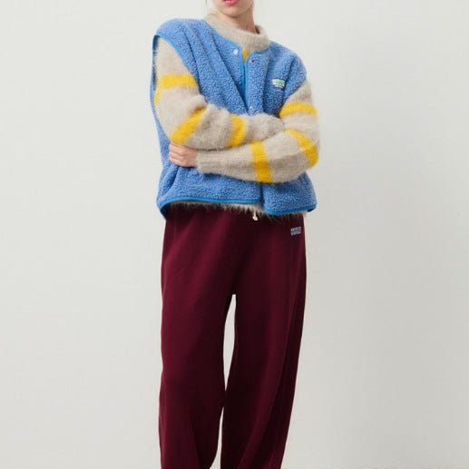 Women's Button Front Vest for Autumn Winter Wear