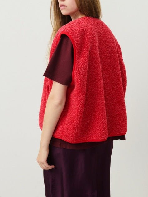 Women's Button Front Vest for Autumn Winter Wear