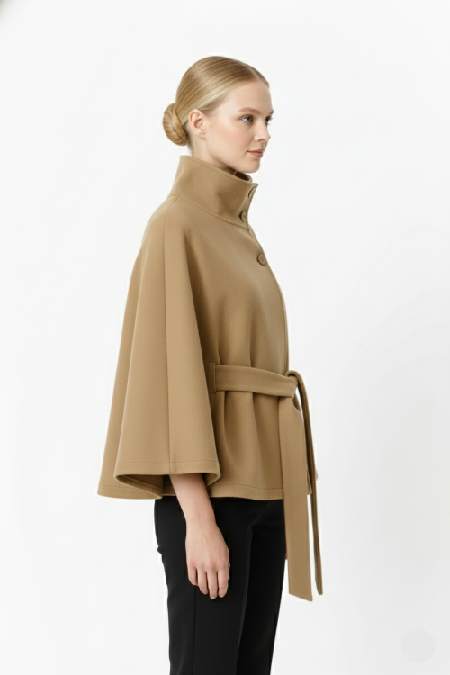 Women's Cape Coat for Autumn Winter Everyday Wear