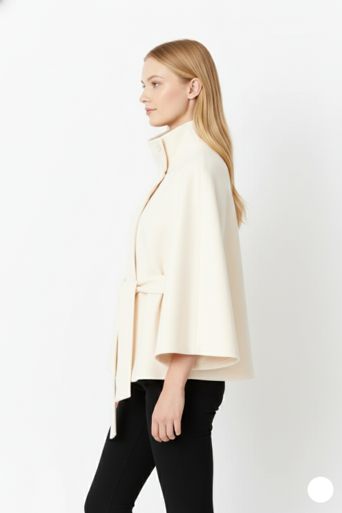 Women's Cape Coat for Autumn Winter Everyday Wear