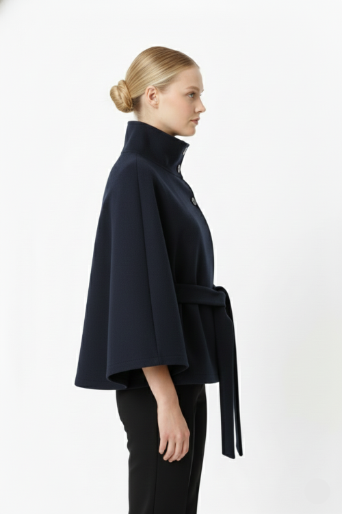 Women's Cape Coat for Autumn Winter Everyday Wear