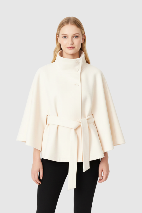 Women's Cape Coat for Autumn Winter Everyday Wear