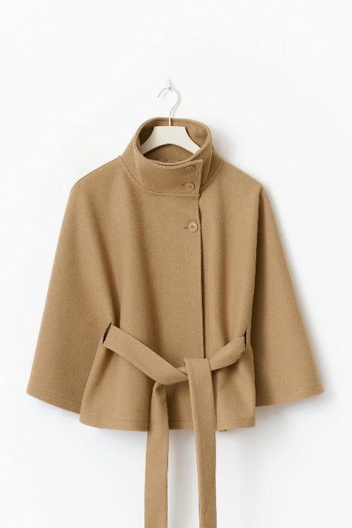 Women's Cape Coat for Autumn Winter Everyday Wear