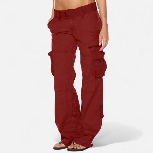 Women's Cargo Trousers for Autumn and Winter Wear