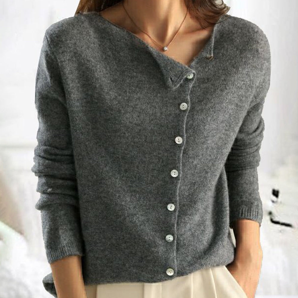 Women's Classic Cardigan for Autumn Winter Everyday Wear