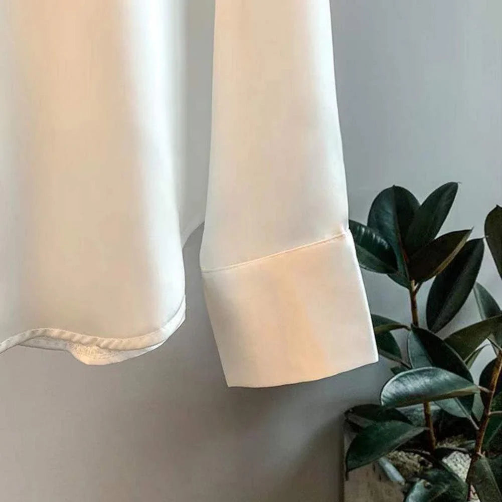Women's Collared Blouse for Spring Autumn Everyday Wear