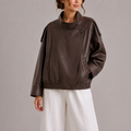 Women's Cropped Jacket for Spring Autumn Everyday Wear