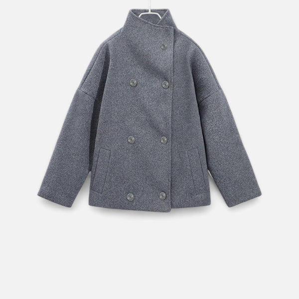 Women's Double Breasted Coat for Autumn Winter Wear