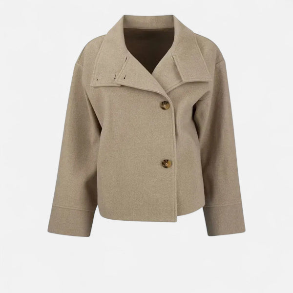Women's Double Breasted Coat for Autumn Winter Wear