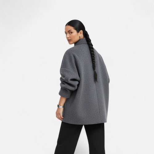 Women's Double Breasted Coat for Autumn Winter Wear