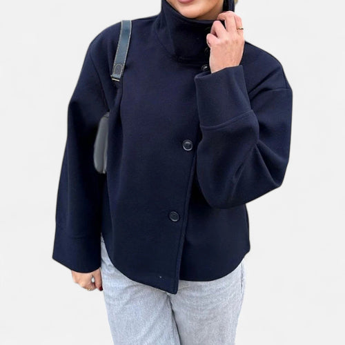 Women's Double Breasted Coat for Autumn Winter Wear