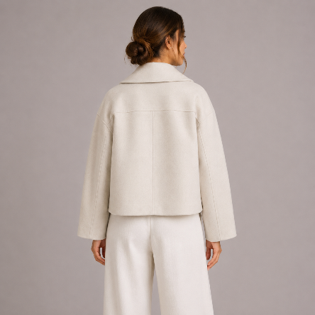 Women's Double Breasted Notched Collar Jacket Everyday Wear
