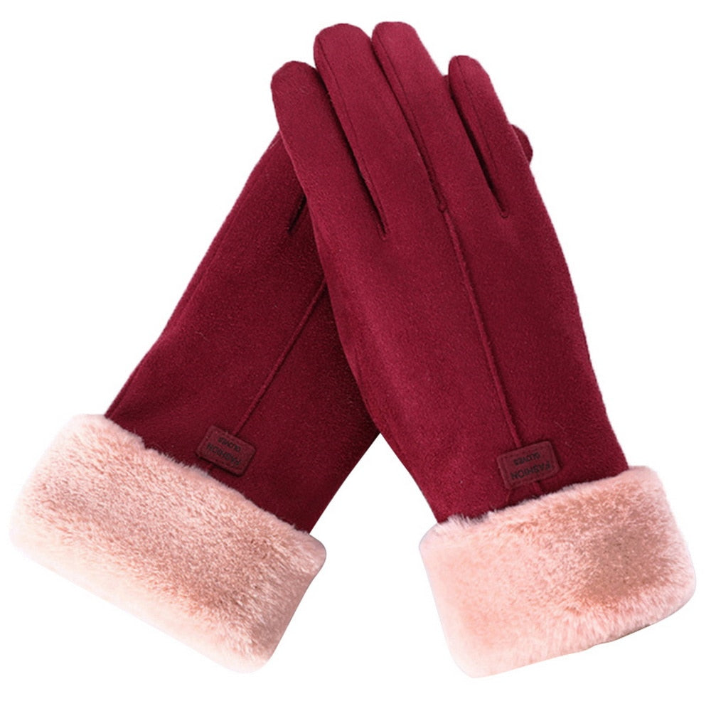 Women's Gloves for Autumn and Winter Outdoor Wear