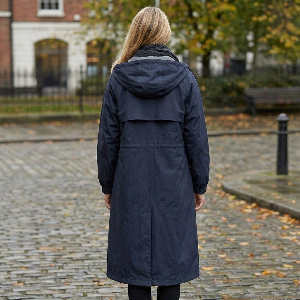 Women's Hooded Coat for Autumn and Outdoor Wear